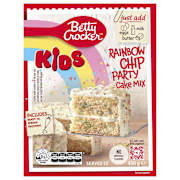 Betty Crocker Cake Mix Rainbow Chip Party Cake