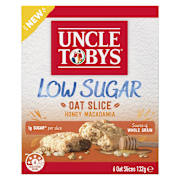 Uncle Tobys Snacks Oat Slice Low Sugar Honey Macadamia