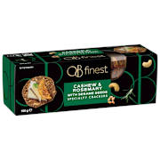 OB Finest Specialty Crackers Cashew & Rosemary With Sesame Seeds