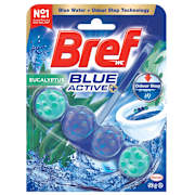 Bref Blue Active Eucalyptus Rim Block Toilet Cleaner