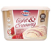 Peters Light & Creamy Raspberry Ripple Ice Cream