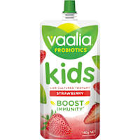 Vaalia Kids Probiotic Yoghurt Strawberry Pouch