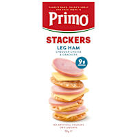 Primo Stackers Leg Ham Cheddar Cheese & Crackers