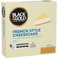 Black & Gold French Style Cheesecake