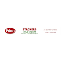 Primo Stackers Mild Salami with Crackers & Cheddar Cheese