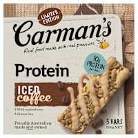 Carman's Protein Bars Iced Coffee