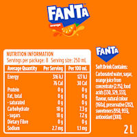 Fanta Orange Soft Drink Bottle