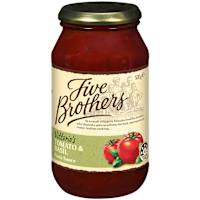 Five Brothers Pasta Sauce Tomato & Basil