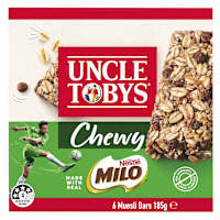 Uncle Tobys Muesli Bars Chewy Milo