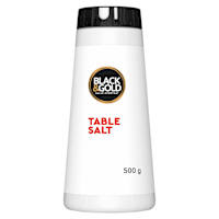 Black & Gold Table Salt Plain Drum