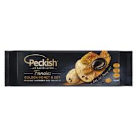 Peckish Fancies Premium Flavoured Rice Crackers Golden Honey and Soy