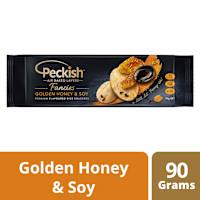 Peckish Fancies Premium Flavoured Rice Crackers Golden Honey and Soy