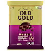 Cadbury Old Gold Dark Chocolate Old Jamaica Rum N Raisin
