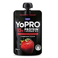 YoPRO High Protein Strawberry Pouch Yoghurt