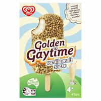 Streets Golden Gaytime Ice Confection Vanilla Malt Shake
