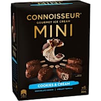 Connoisseur Gourmet Ice Cream Mini Cookies & Cream Sticks
