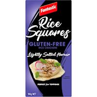 Fantastic Rice Squares Gluten-Free Rice Crackers Lightly Salted