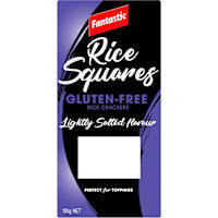 Fantastic Rice Squares Gluten-Free Rice Crackers Lightly Salted