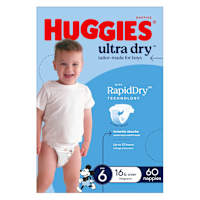 Huggies Ultra Dry Nappies Boys Size 6 (16+kg)