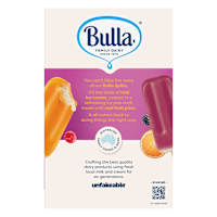 Bulla Splits Ice Cream Wildberry Orange Tropical