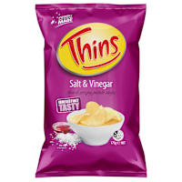 Thins Potato Chips Salt & Vinegar
