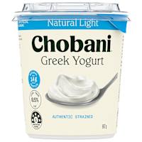 Chobani Greek Yoghurt Natural Light