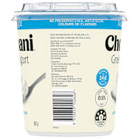 Chobani Greek Yoghurt Natural Light