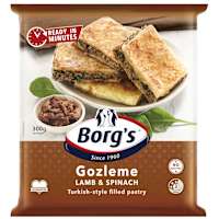 Borg's Lamb & Spinach Gozleme