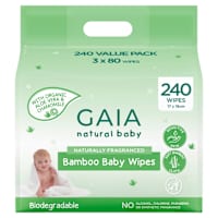 GAIA Natural Baby Bamboo Baby Wipes