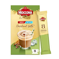 Moccona Hot/Iced Hazelnut Latte