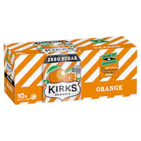 Kirks Orange Sugar Free Multipack Cans