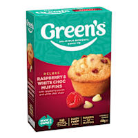 Green's Muffin Mix Raspberry White Choc