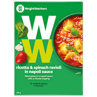 Weight Watchers Spinach Ricotta Ravioli with Napoli Sauce