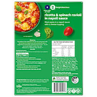 Weight Watchers Spinach Ricotta Ravioli with Napoli Sauce