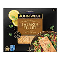 John West Salmon Fillets with Lemon Pepper