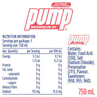 Pump Watermelon Hit Water Bottle