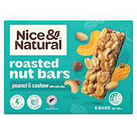 Nice & Natural Roasted Nut Bar Peanut & Cashew
