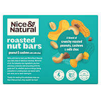 Nice & Natural Roasted Nut Bar Peanut & Cashew