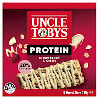 Uncle Tobys Cereal Bar Protein Bar Strawberry & Crème