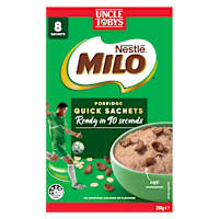 Uncle Tobys Oats Quick Sachets Breakfast Cereal Milo