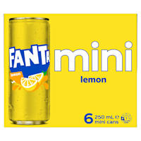Fanta Flavours Lemon Cans 