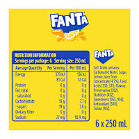 Fanta Flavours Lemon Cans 