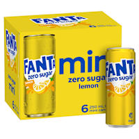 Fanta Zero Sugar Lemon Mini Cans 