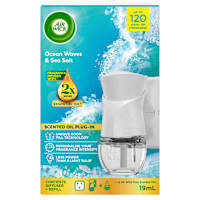Air Wick Essential Oil Air Freshener Plug In Diffuser Ocean Waves & Sea Salt