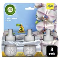 Air Wick Essential Oil Air Freshener Refill Linen & White Orchid 