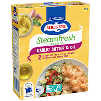 Birds Eye Steamfresh Prawns Garlic Butter & Olive Oil 
