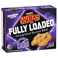 Arnott's Shapes Snacks Fully Loaded Chargrilled Korean BBQ