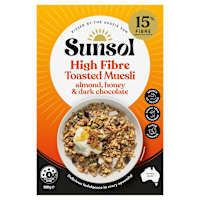 Sunsol Toasted Muesli Almond Honey & Dark Chocolate 