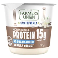 Farmers Union Greek Style High Protein Vanilla Yogurt