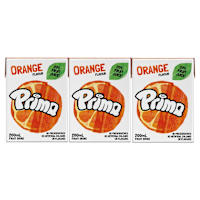 Prima Orange Fruit Drink Multipack 200ml